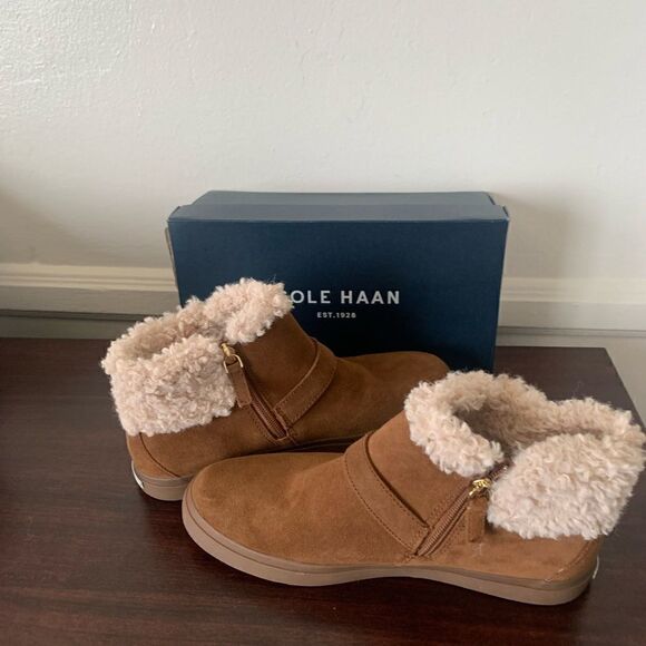 Cole Haan Nantucket suede leather cosy ankle boot size 9,5 - Picture 4 of 12